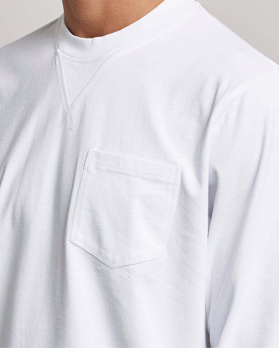 Herr | T-Shirts | Barbour White Label | Sheppey Long Sleeve Pocket Tee White