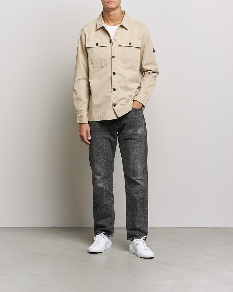 Herr | Skjortor | Barbour International | Adey Pocket Overshirt Oyster