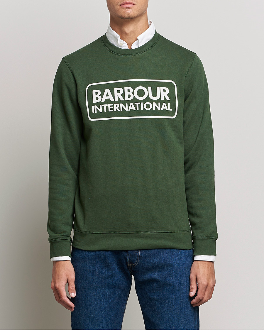 Herr |  | Barbour International | Large Logo Sweatshirt Kombo Green