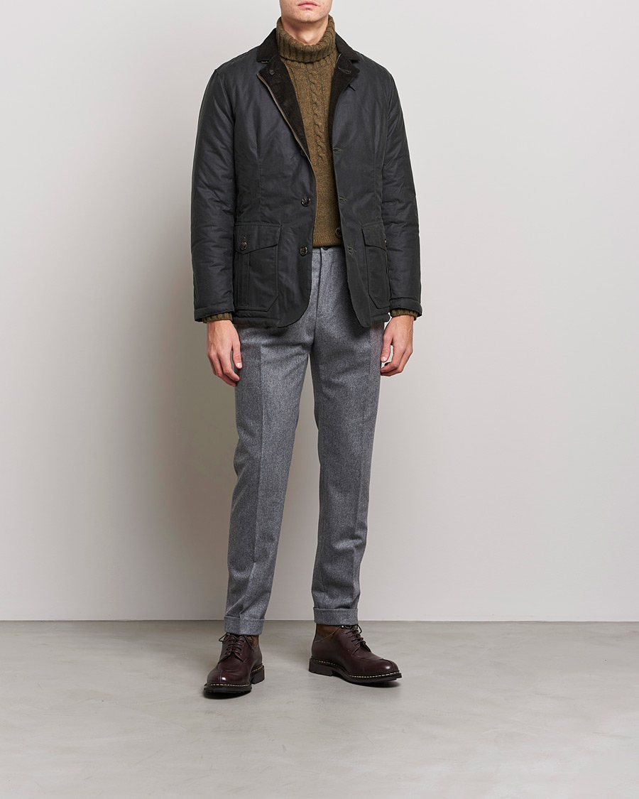 Herr | Jackor | Barbour Lifestyle | Winter Lutz Waxed Jacket Sage