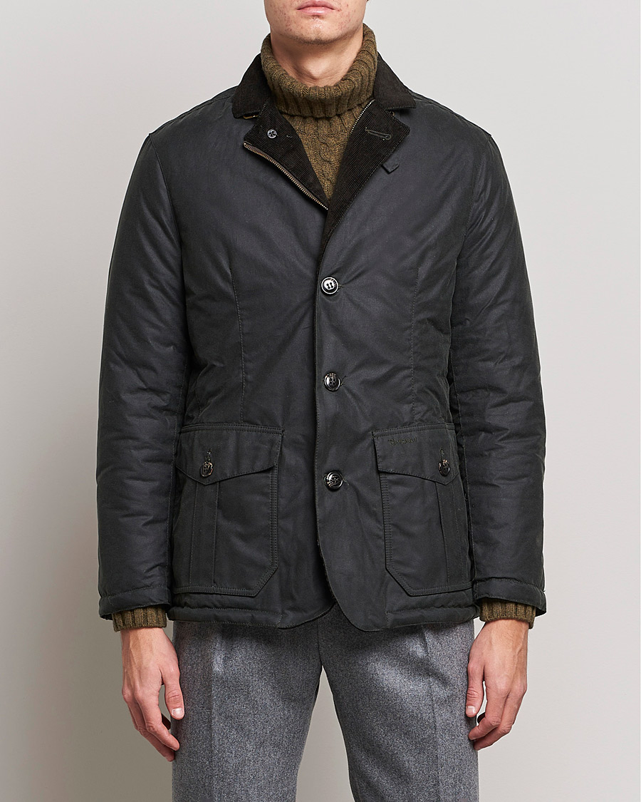 Herr | Jackor | Barbour Lifestyle | Winter Lutz Waxed Jacket Sage