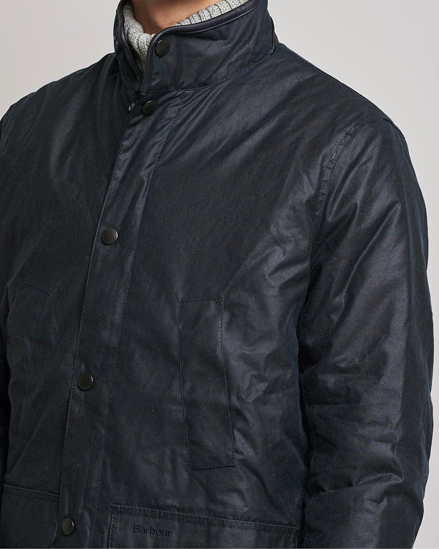 Herr | Jackor | Barbour Lifestyle | Hereford Wax Jacket Navy