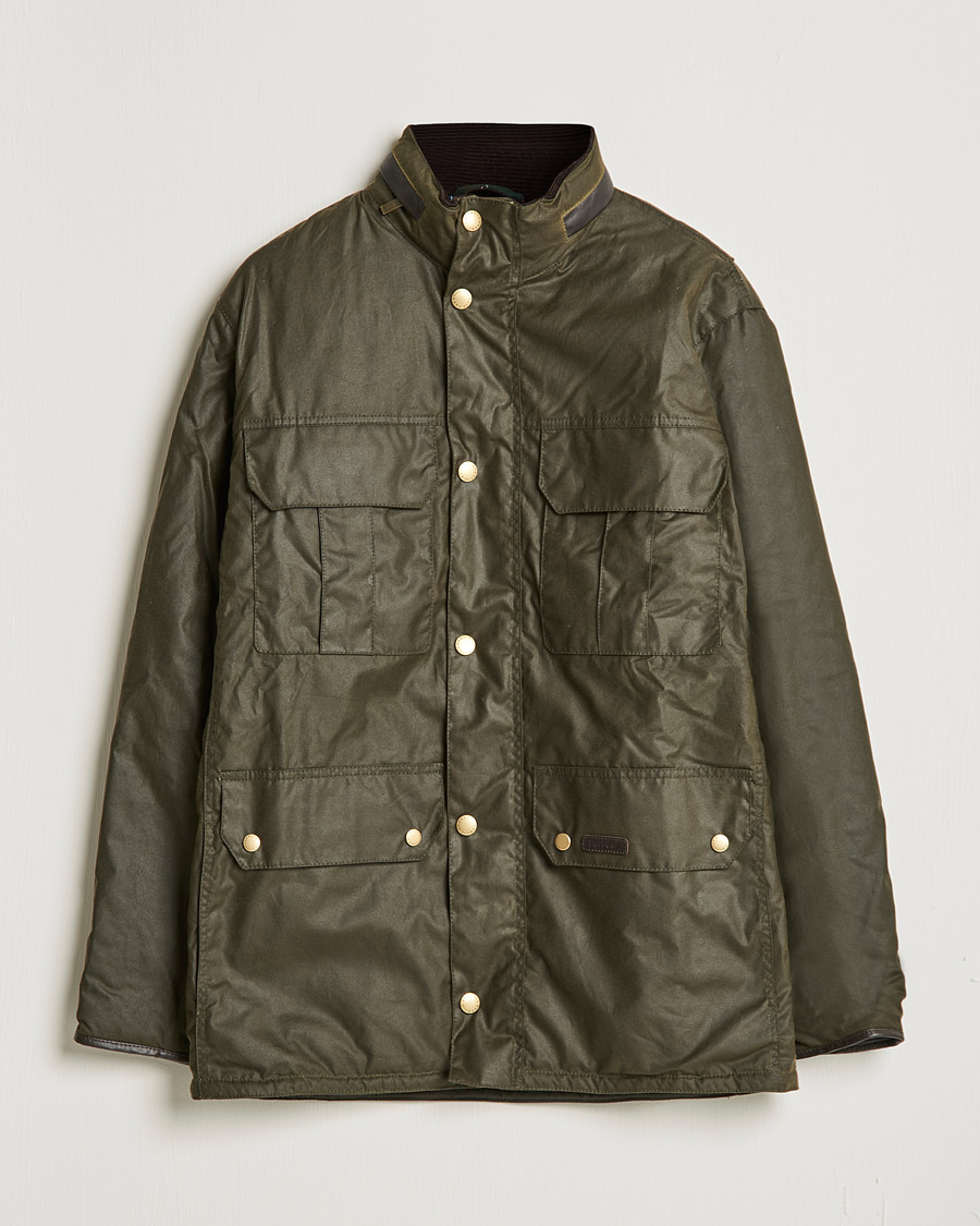 Herr |  | Barbour Lifestyle | Malcolm Waxed Jacket Archive Olive