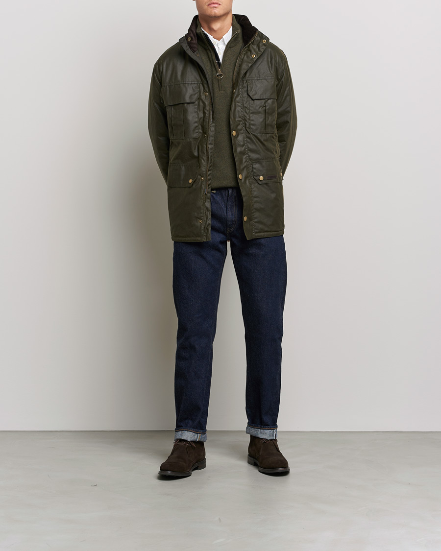 Herr | Jackor | Barbour Lifestyle | Malcolm Waxed Jacket Archive Olive