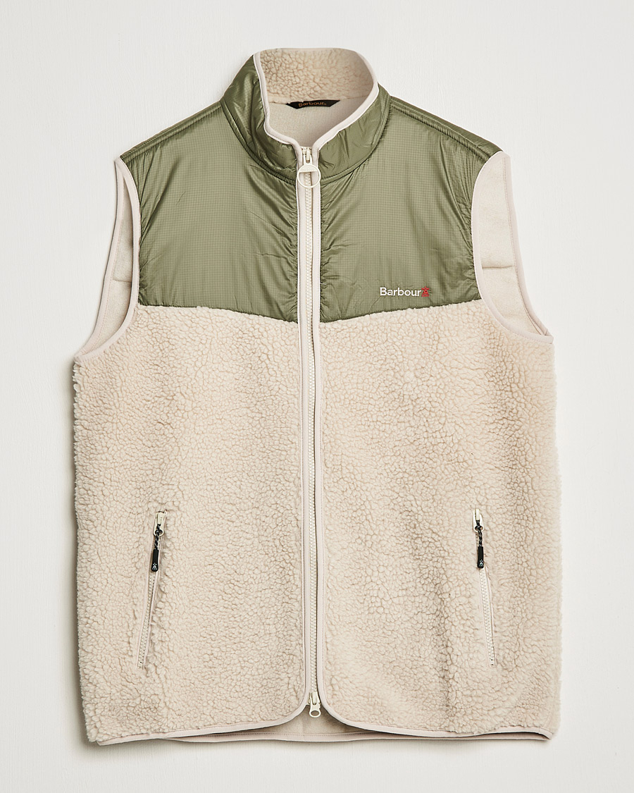 Herr | Tröjor | Barbour Lifestyle | Hopsen Fleece Gilet Ecru