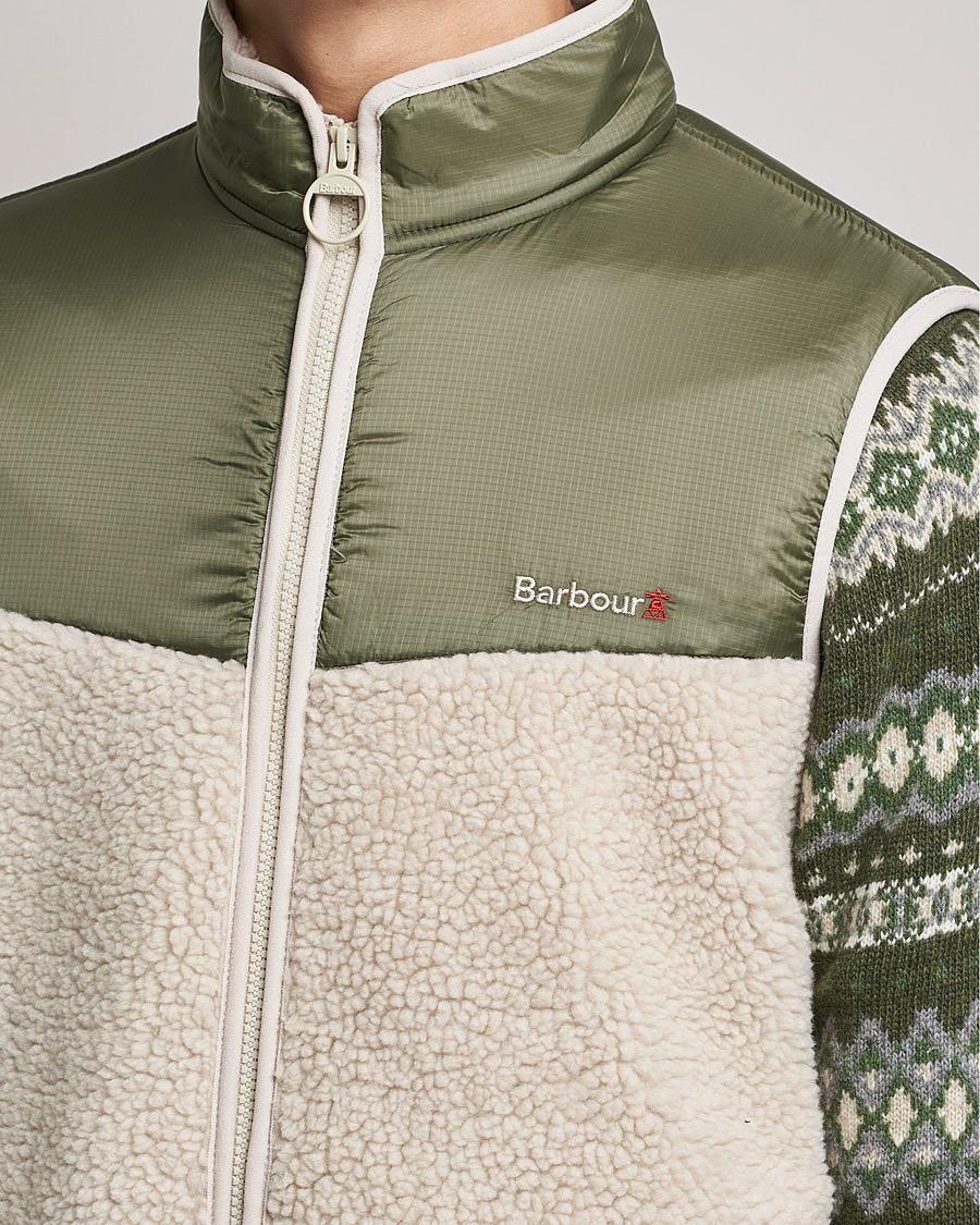 Herr | Tröjor | Barbour Lifestyle | Hopsen Fleece Gilet Ecru