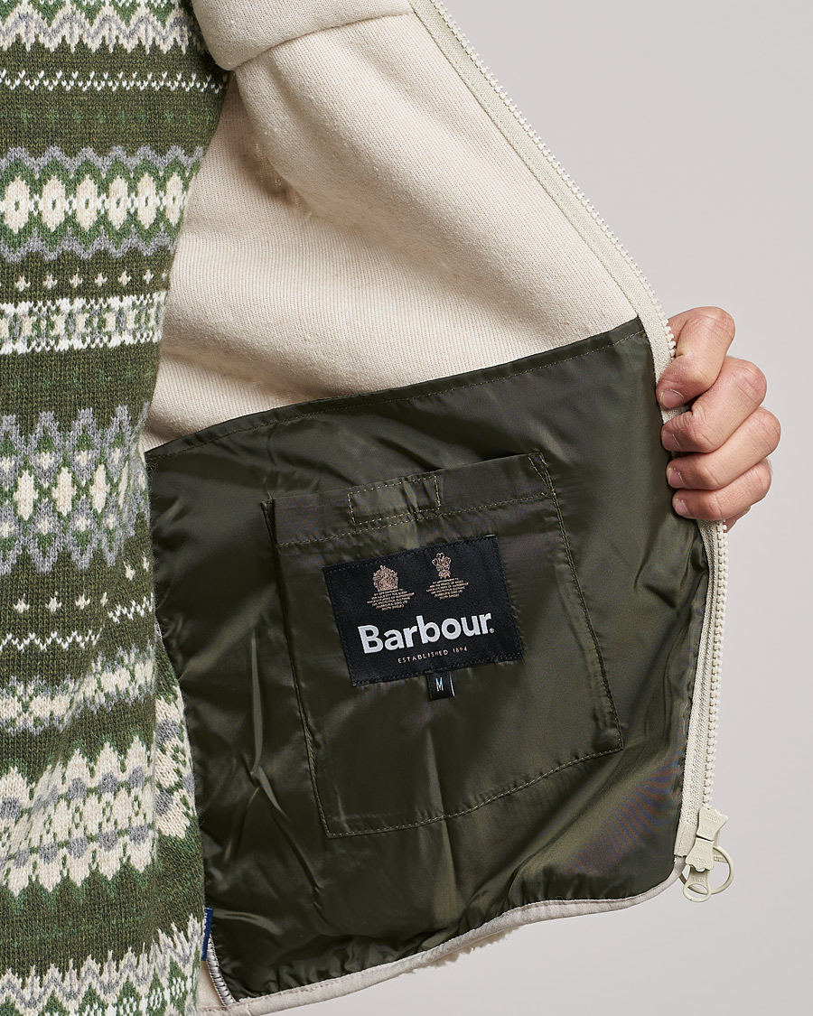 Herr | Tröjor | Barbour Lifestyle | Hopsen Fleece Gilet Ecru
