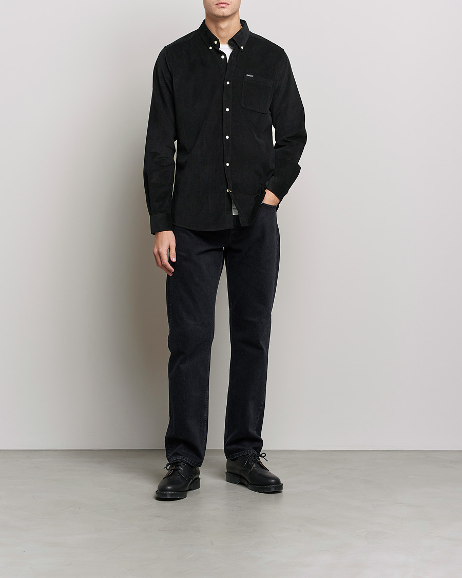 Herr | Manchesterskjortor | Barbour Lifestyle | Ramsey Corduroy Shirt Black