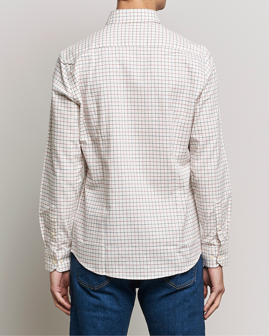 Herr | Skjortor | Barbour Lifestyle | Dillon Check Flannel Shirt White/Red