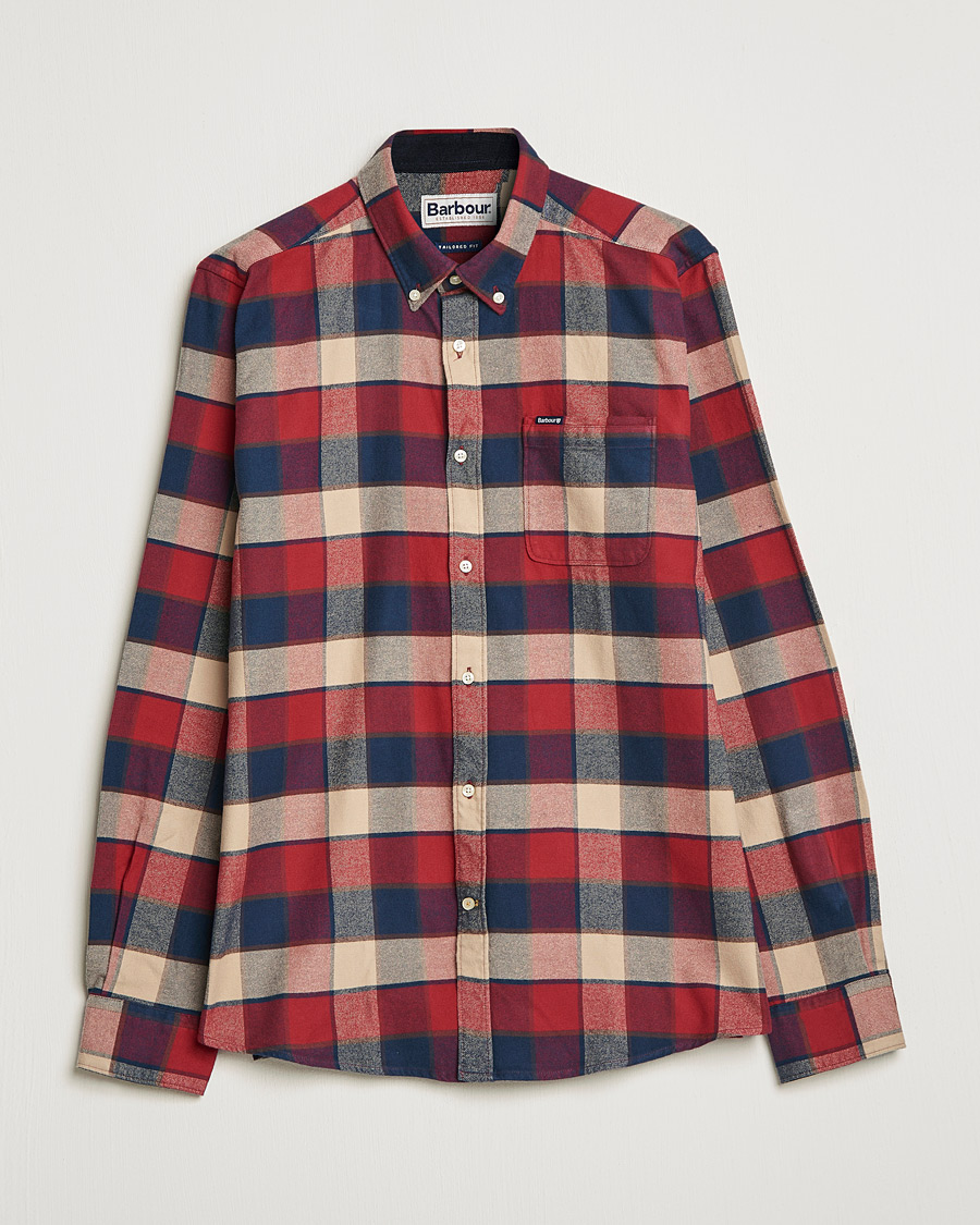 Herr | Skjortor | Barbour Lifestyle | Country Check Flannel Shirt Rich Red