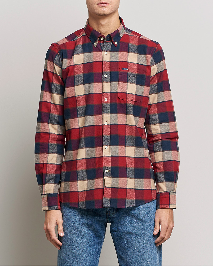 Herr | Skjortor | Barbour Lifestyle | Country Check Flannel Shirt Rich Red