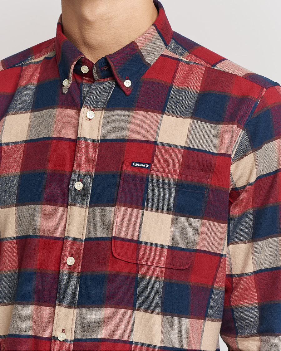Herr | Skjortor | Barbour Lifestyle | Country Check Flannel Shirt Rich Red