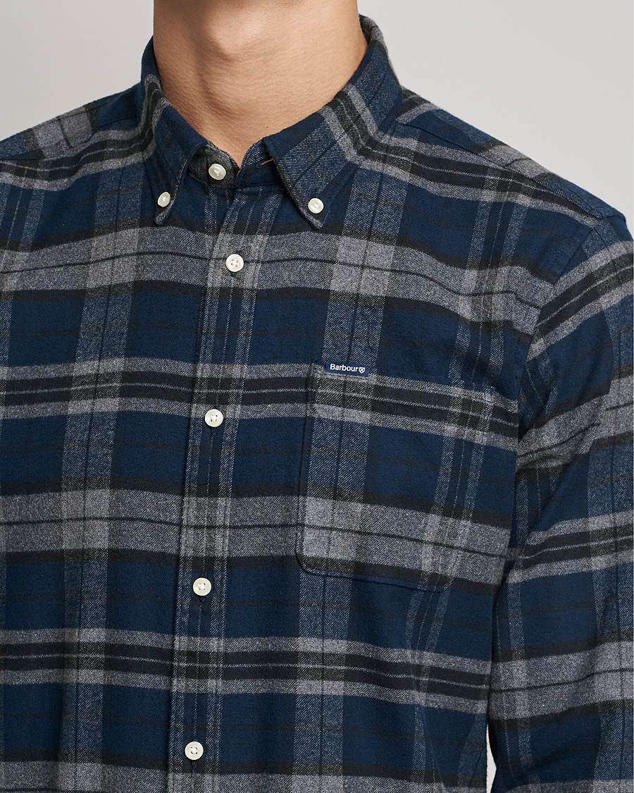 Herr | Skjortor | Barbour Lifestyle | Betsom Flannel Check Shirt Grey Marl