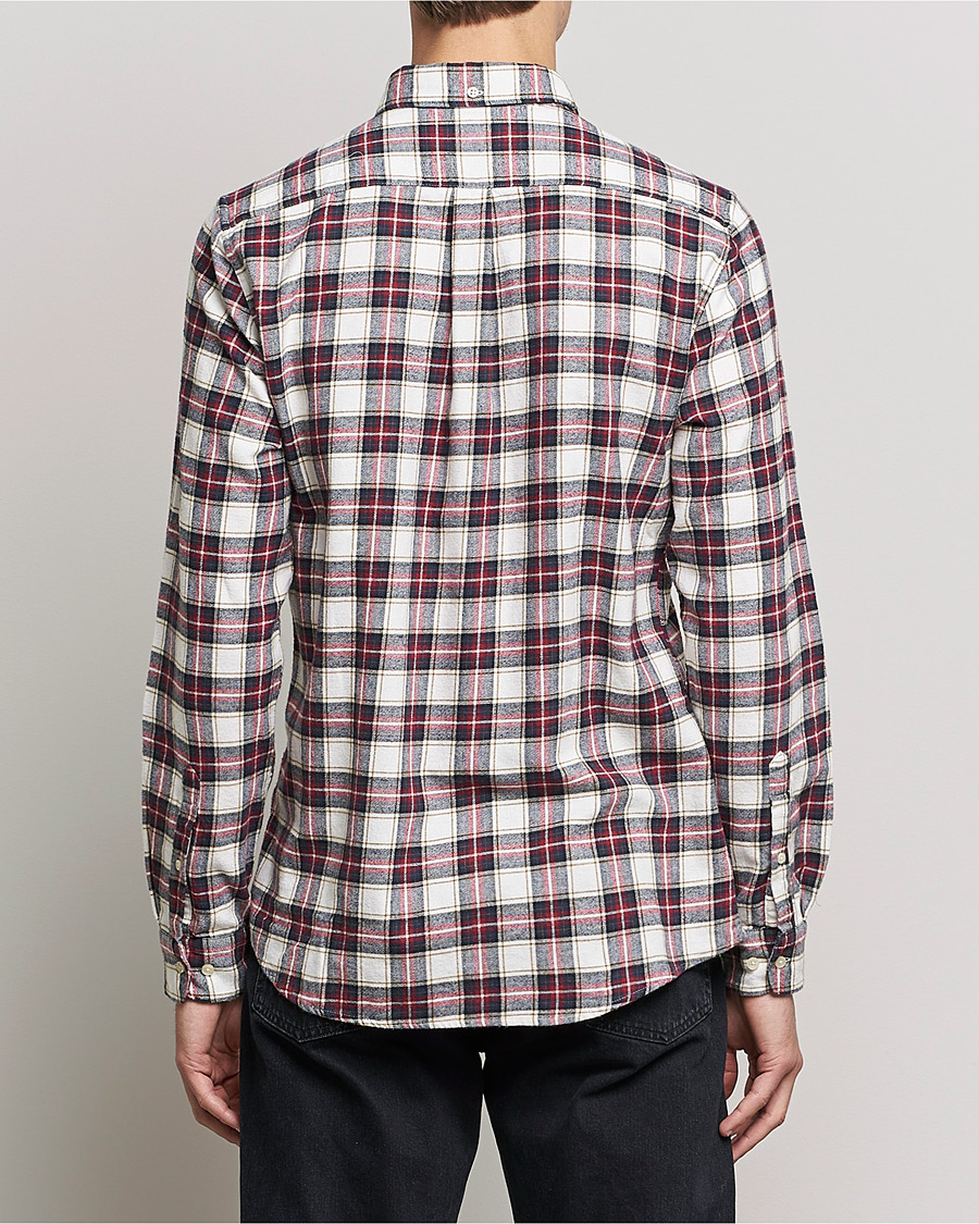 Herr | Skjortor | Barbour Lifestyle | Alderton Flannel Check Shirt Ecru