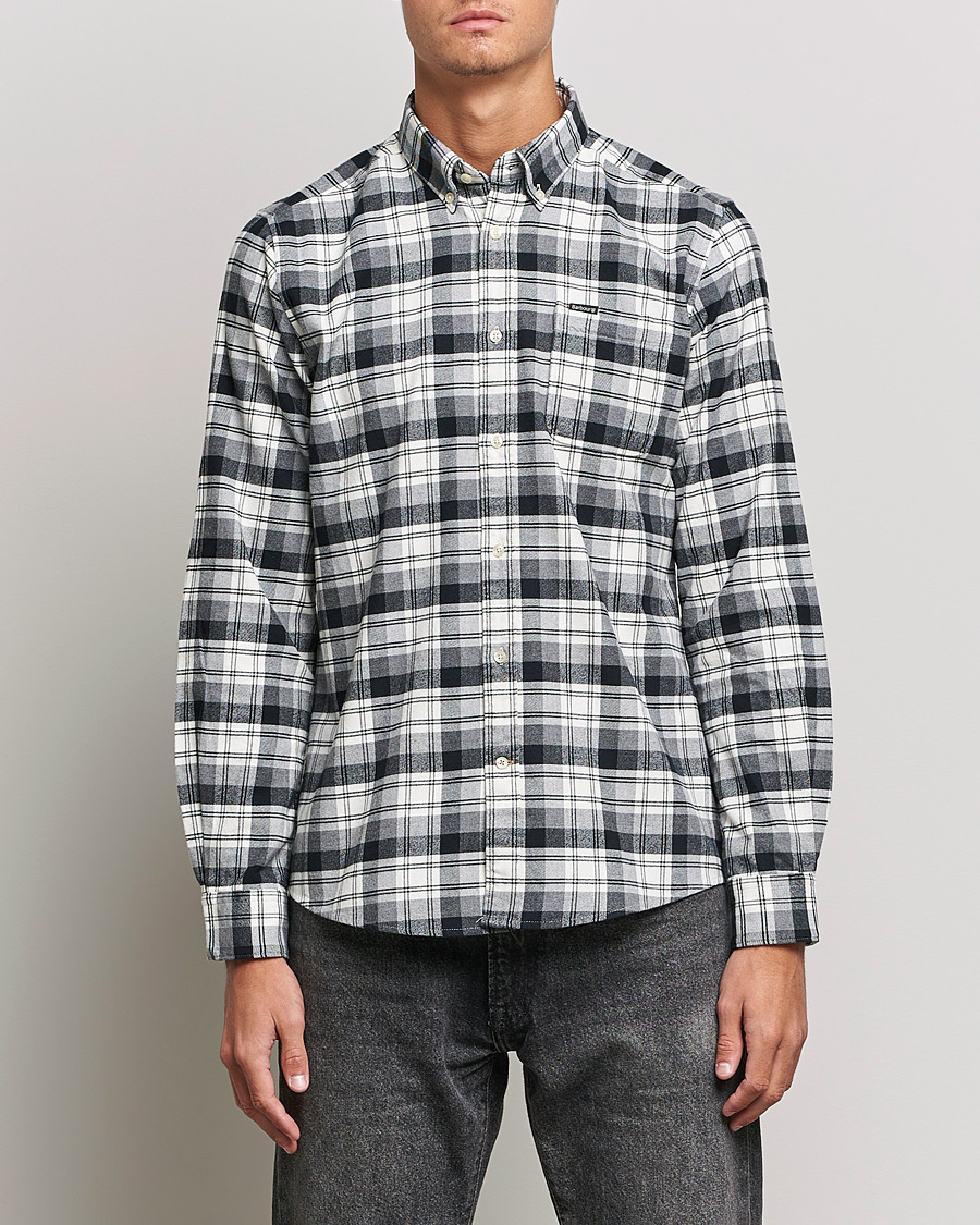 Herr |  | Barbour Lifestyle | Stonewell Flannel Check Shirt Grey Marl