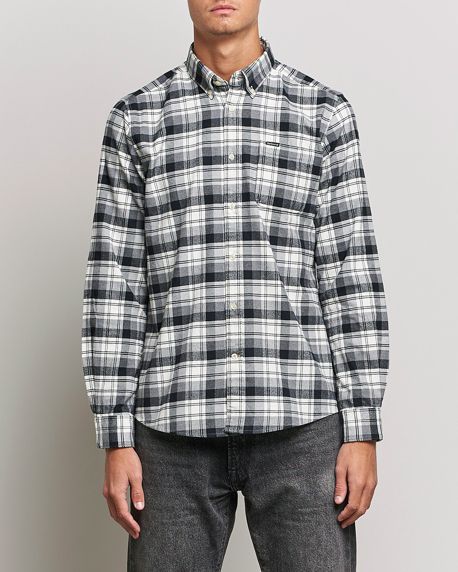 Herr | Flanellskjortor | Barbour Lifestyle | Stonewell Flannel Check Shirt Grey Marl