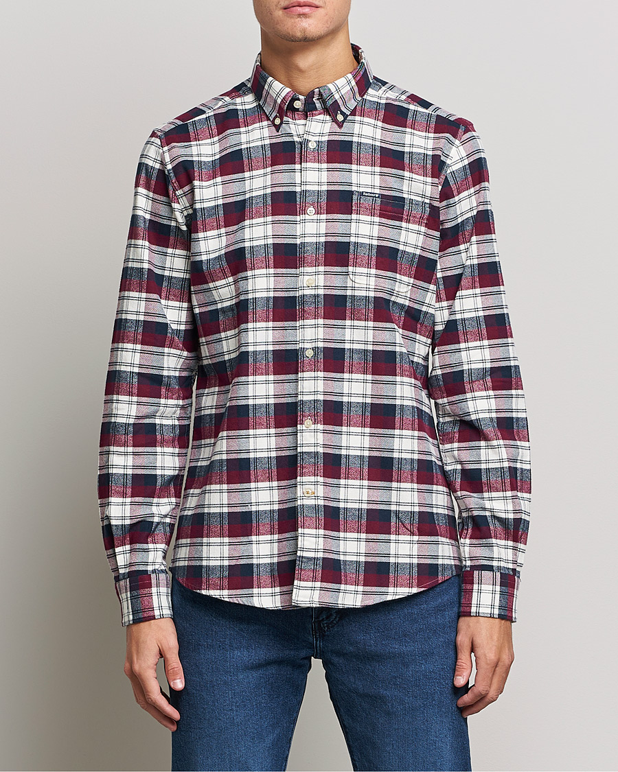 Herr |  | Barbour Lifestyle | Stonewell Flannel Check Shirt Port Red