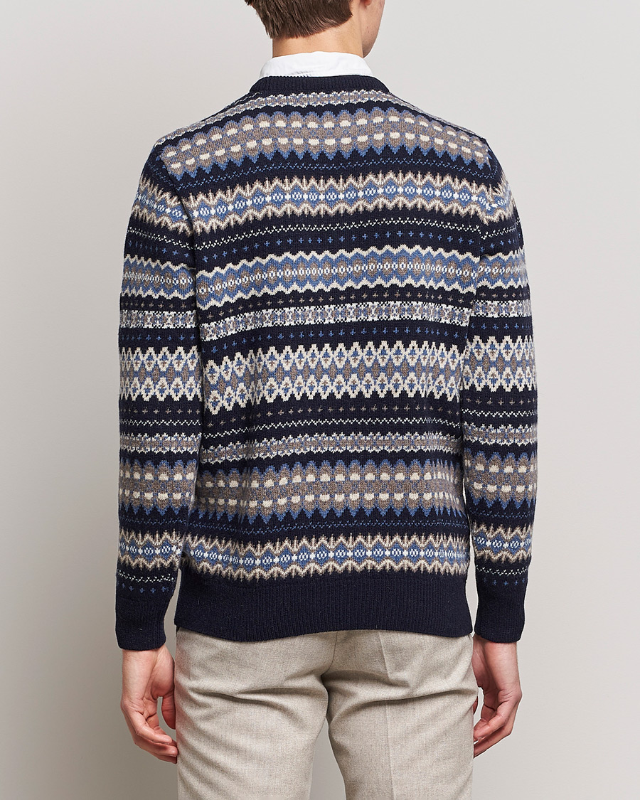 Herr | Tröjor | Barbour Lifestyle | Case Fair Isle Crew Midnight