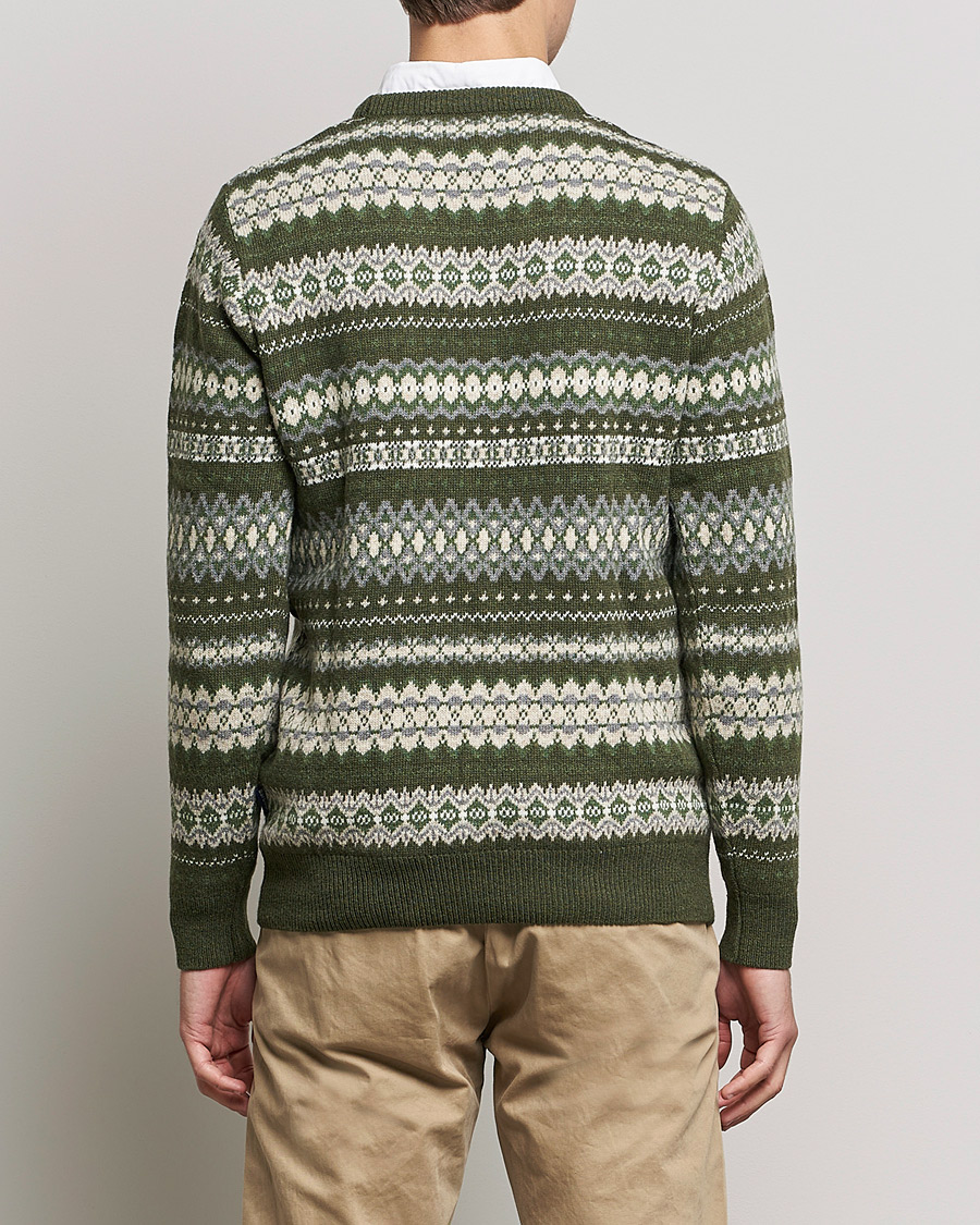 Herr | Tröjor | Barbour Lifestyle | Case Fair Isle Crew Olive