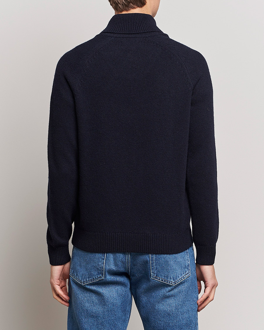Herr | Tröjor | Barbour Lifestyle | Gurnard Dock Shawl Knitted Sweater Navy