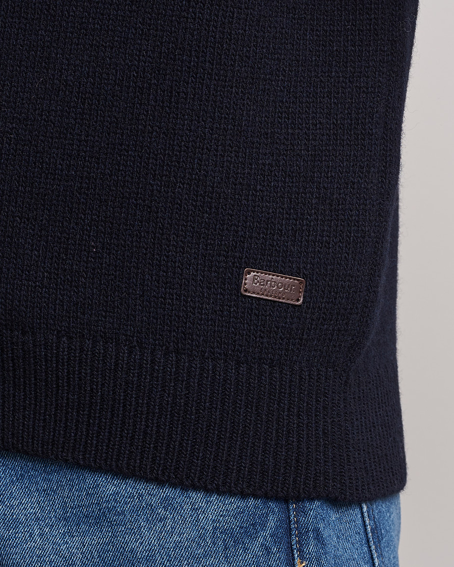 Herr | Tröjor | Barbour Lifestyle | Gurnard Dock Shawl Knitted Sweater Navy