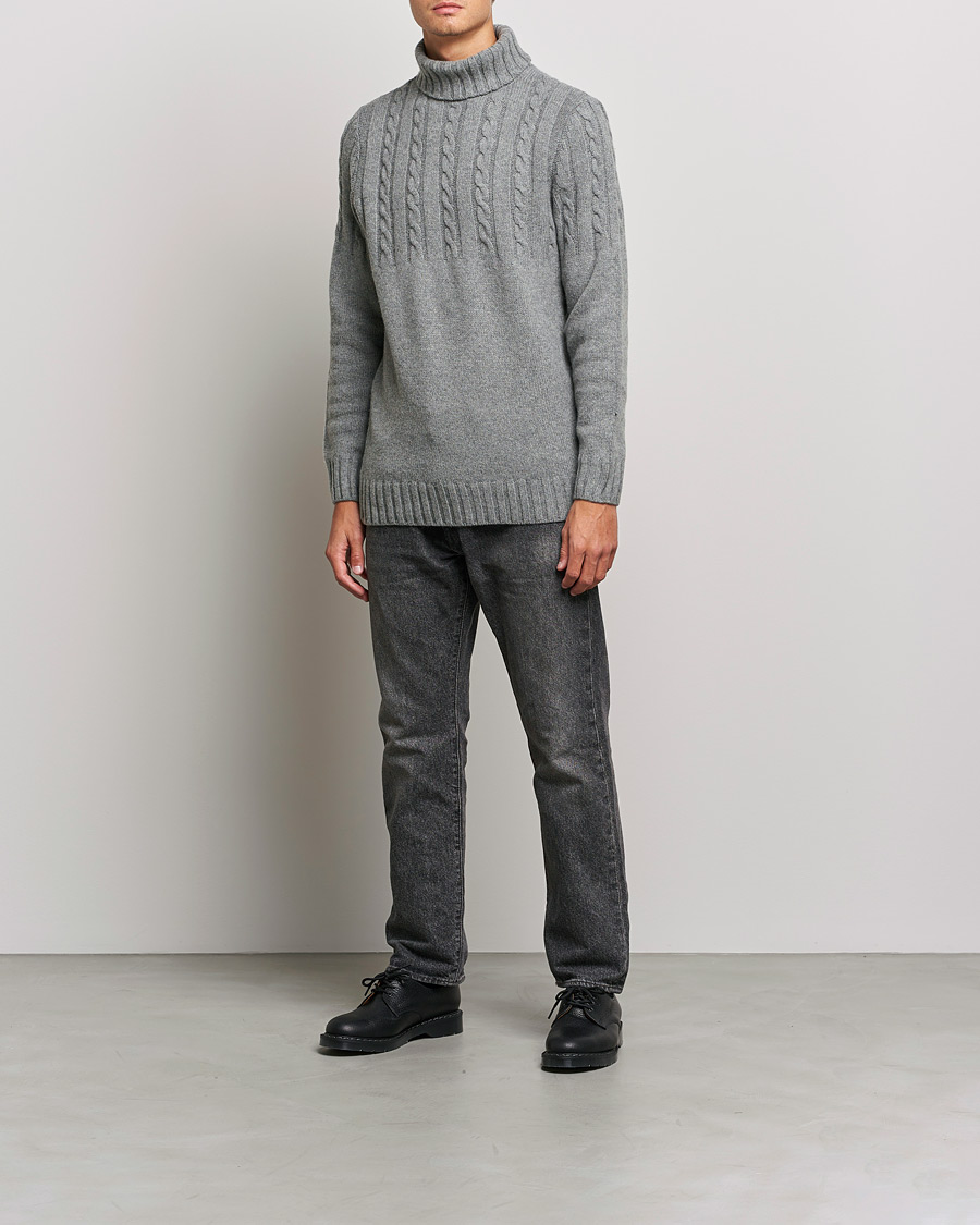 Herr |  | Barbour Lifestyle | Duffle Cable Rollneck Grey Marl