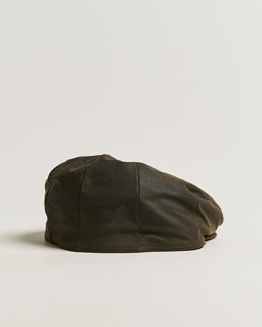 Herr | Barbour Lifestyle Waxed Flat Cap Olive | Barbour Lifestyle | Waxed Flat Cap Olive