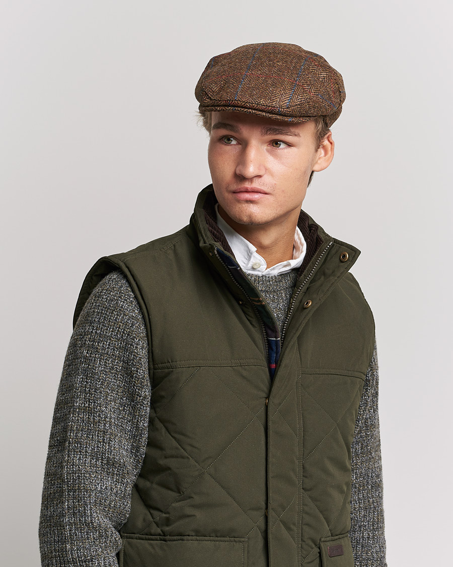 Herr | Gubbkepsar | Barbour Lifestyle | Cireff Tweed Cap Dark Brown