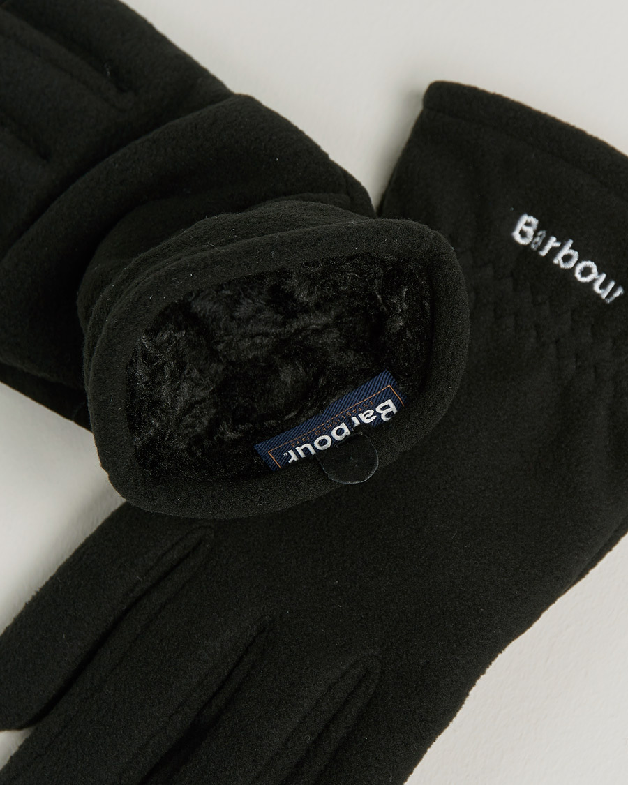 Herr | Barbour Lifestyle Coleford Fleece Gloves Black | Barbour Lifestyle | Coleford Fleece Gloves Black
