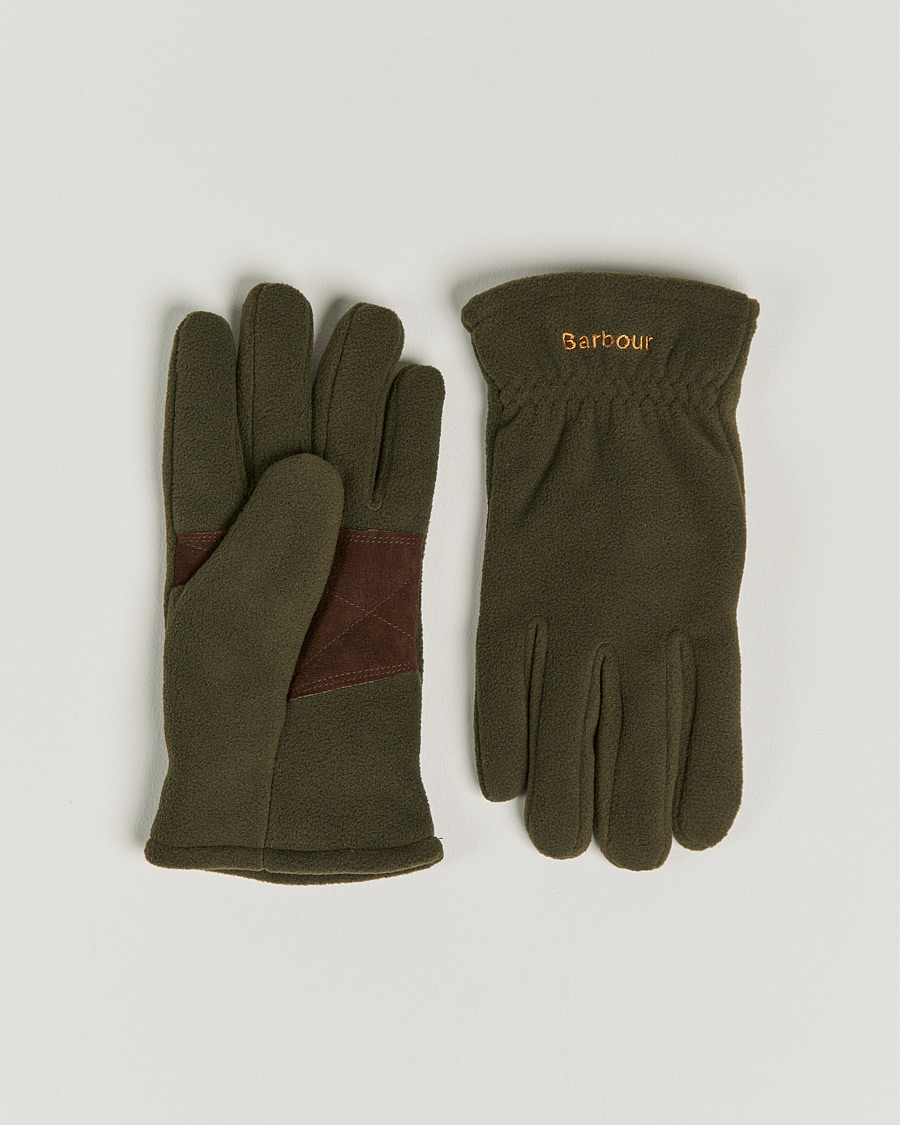 Herr | Barbour Lifestyle Coleford Fleece Gloves Olive | Barbour Lifestyle | Coleford Fleece Gloves Olive