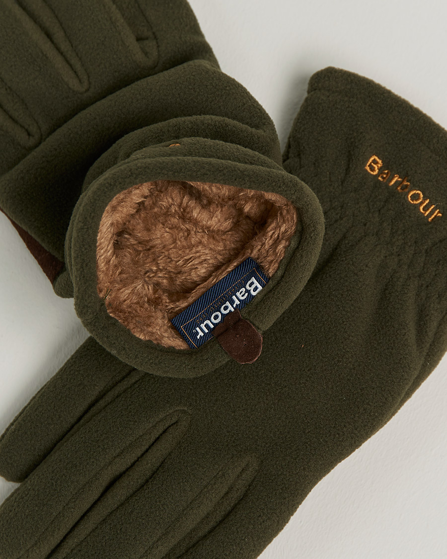 Herr | Barbour Lifestyle Coleford Fleece Gloves Olive | Barbour Lifestyle | Coleford Fleece Gloves Olive