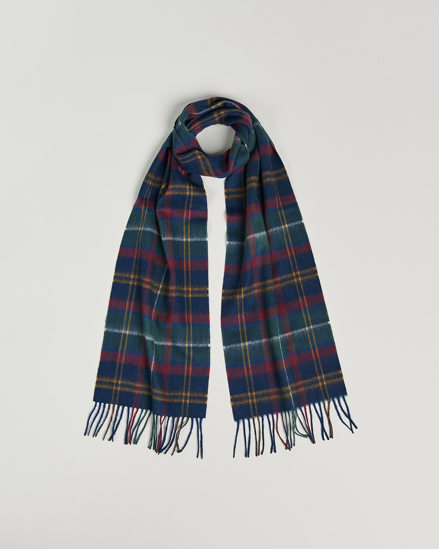Herr | Barbour Lifestyle Lambswool/Cashmere New Check Tartan Sage Tartan | Barbour Lifestyle | Lambswool/Cashmere New Check Tartan Sage Tartan