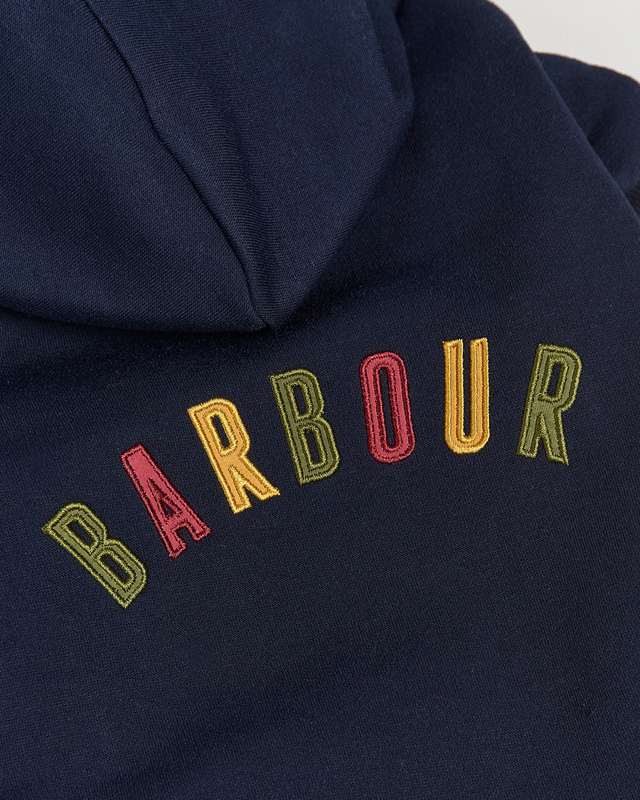 Herr | Barbour Lifestyle Logo Dog Hoodie Navy | Barbour Lifestyle | Logo Dog Hoodie Navy