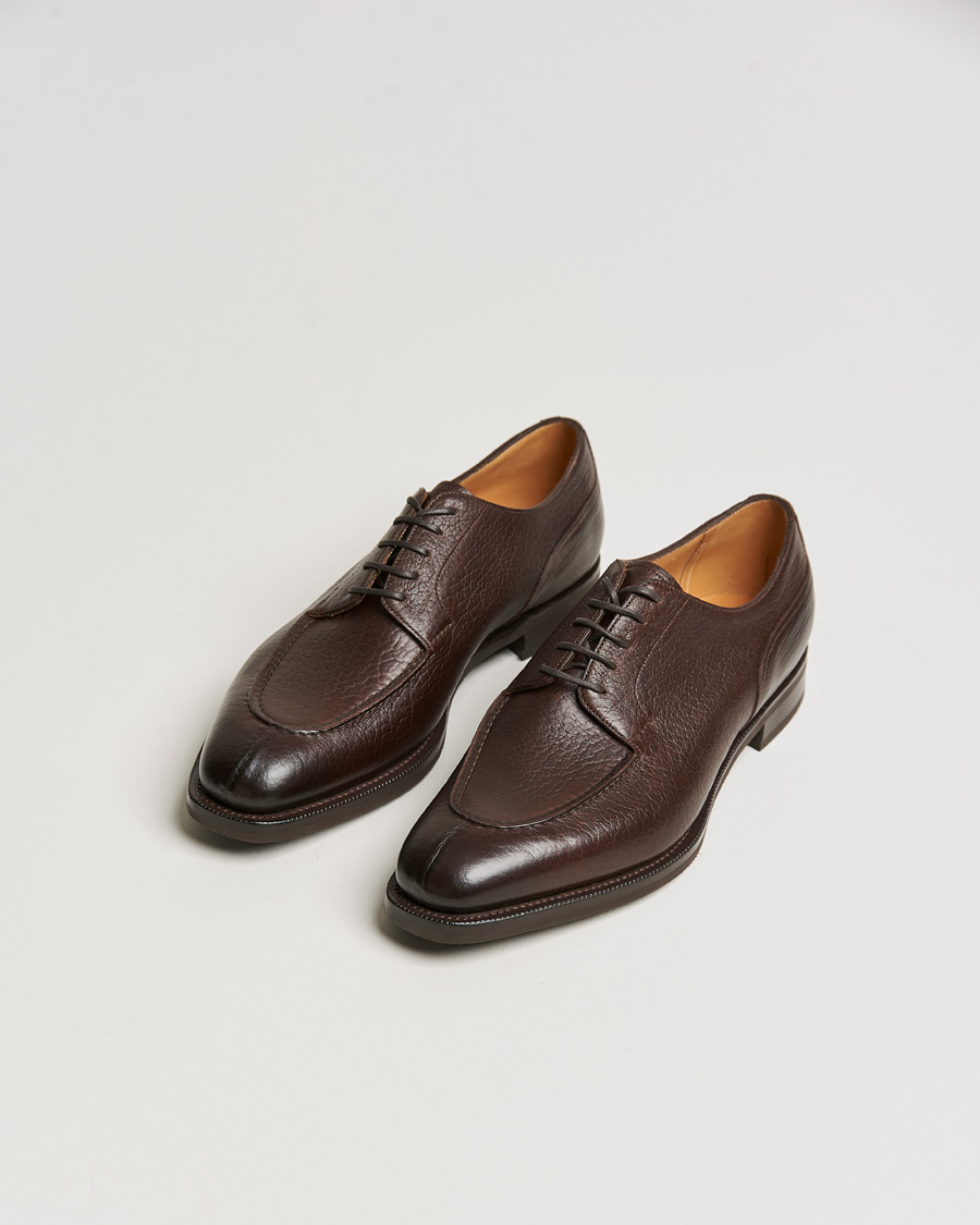 Herr | Avdelningar | Edward Green | Dover Split Toe Derby Dark Brown London Grain