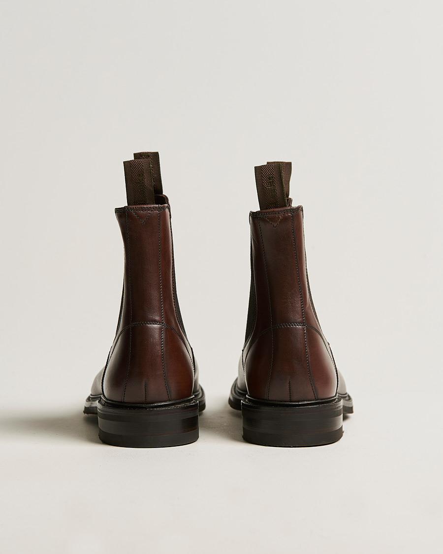 Herr | Loake 1880 Dingley Waxed Leather Chelsea Boot Dark Brown | Loake 1880 | Dingley Waxed Leather Chelsea Boot Dark Brown