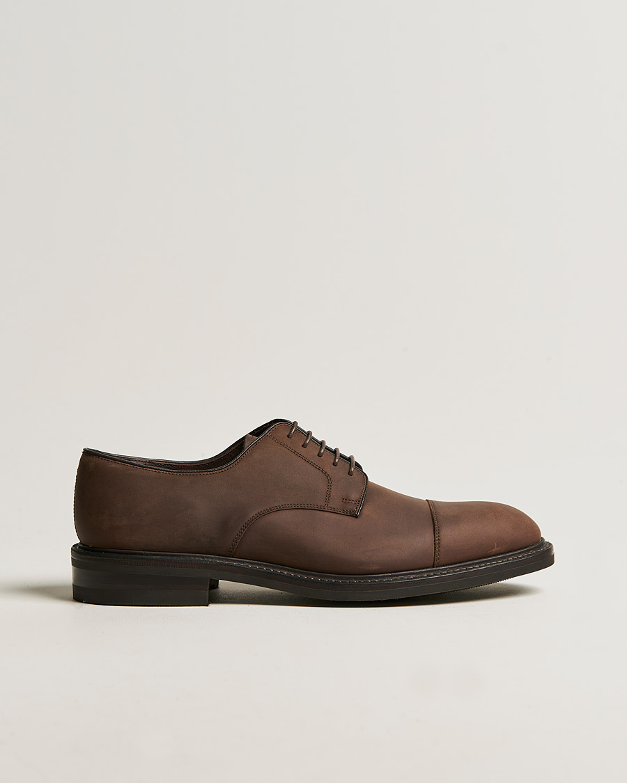 Herr | Loake 1880 Ampleforth Oiled Nubuck Toe-Cap Derby Brown | Loake 1880 | Ampleforth Oiled Nubuck Toe-Cap Derby Brown