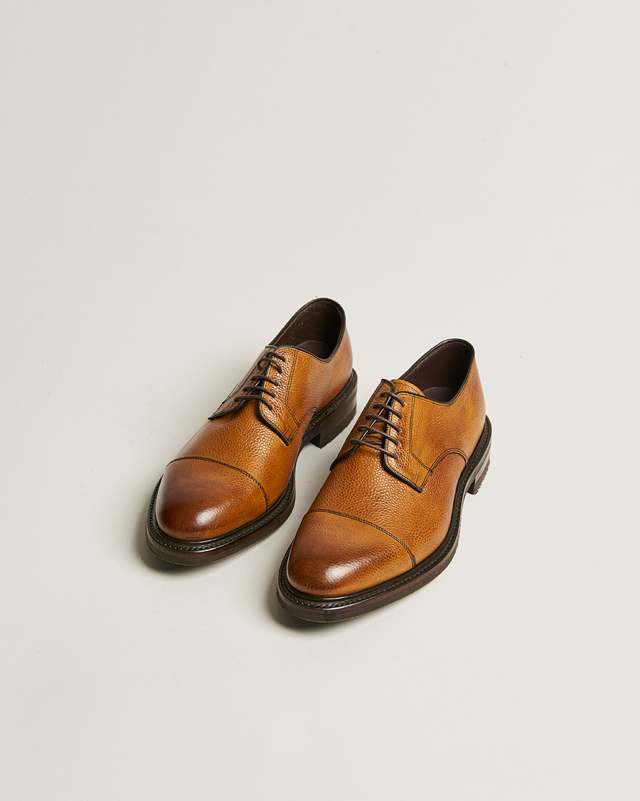 Herr | Loake 1880 Ampleforth Burnished Grain Toe-Cap Derby Chestnut | Loake 1880 | Ampleforth Burnished Grain Toe-Cap Derby Chestnut