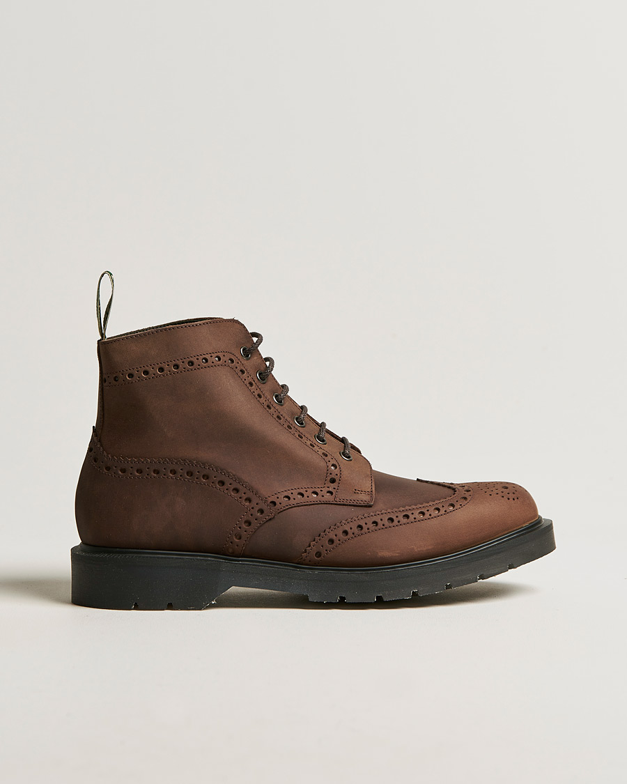 Herr | Design Loake Gage Heat Sealed Brogue Boot Brown | Design Loake | Gage Heat Sealed Brogue Boot Brown