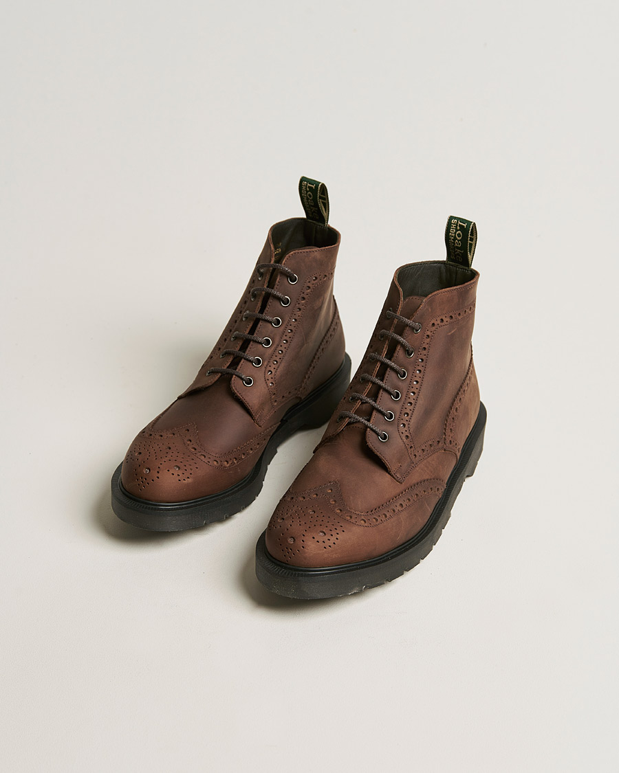 Herr | Design Loake | Design Loake | Gage Heat Sealed Brogue Boot Brown