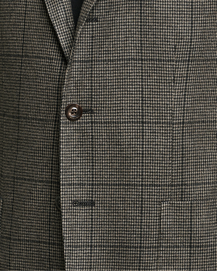 Herr | Kavajer | Boglioli | K Jacket Wool Check Blazer Brown