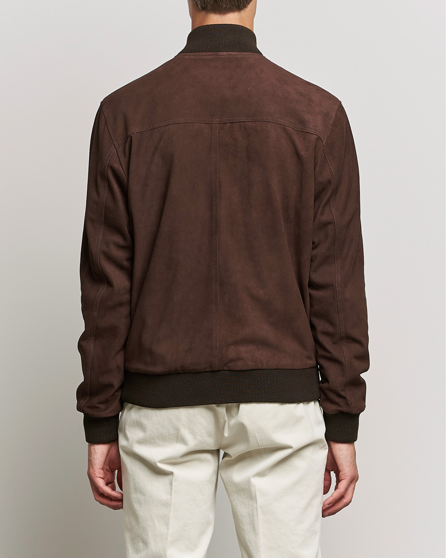 Herr | Jackor | Valstar | Valstarino Suede Jacket Dark Brown
