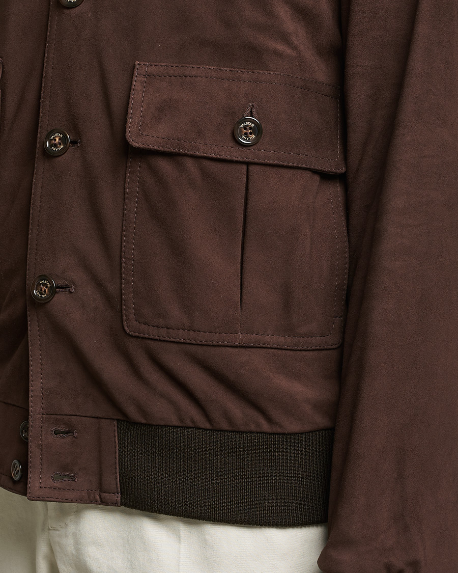 Herr | Jackor | Valstar | Valstarino Suede Jacket Dark Brown