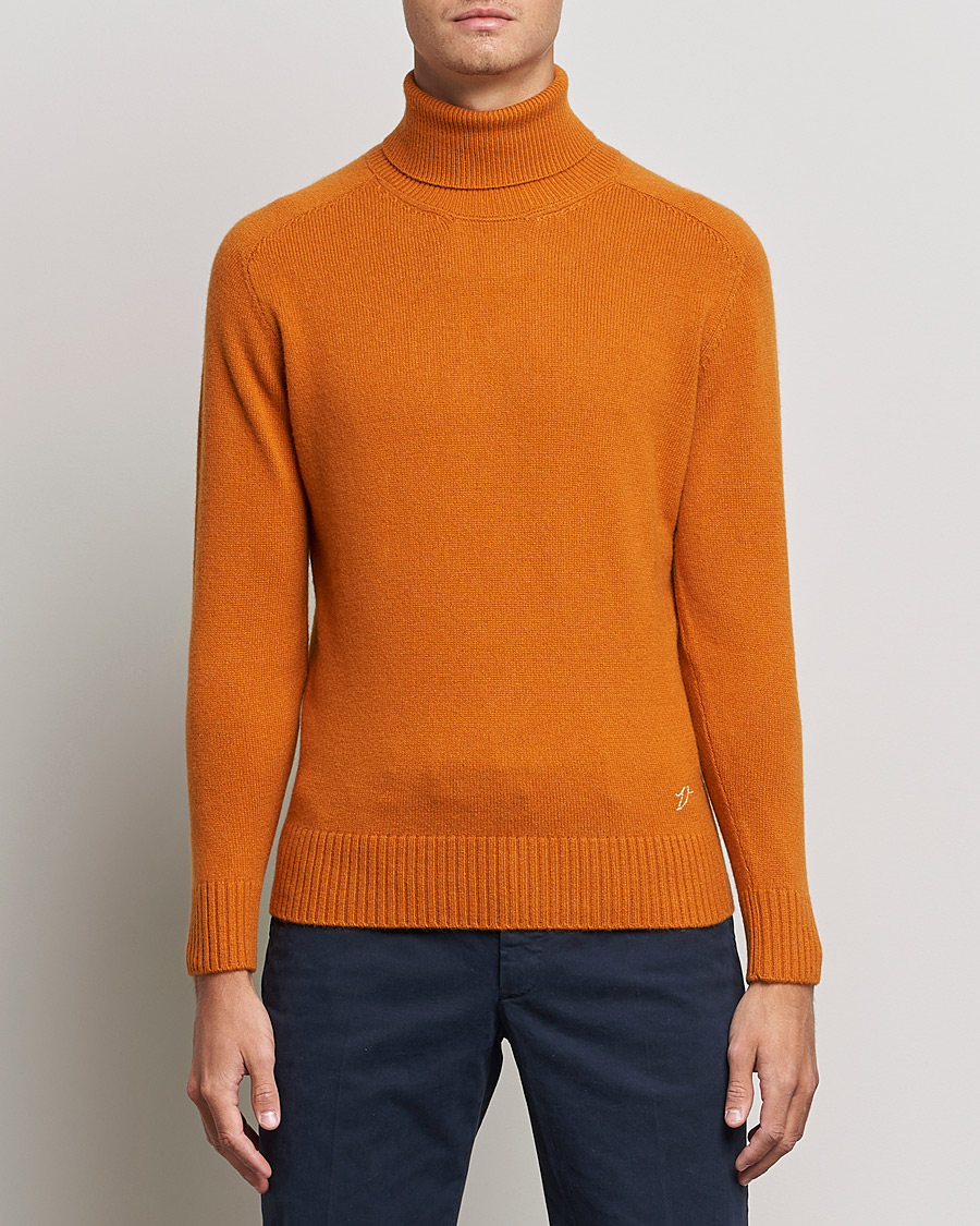 Herr | Tröjor | Valstar | Cariaggi Cashmere Rollneck Orange