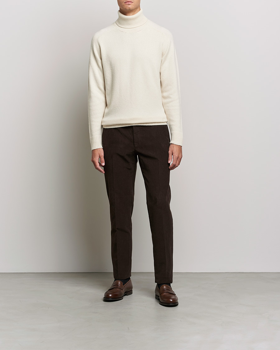 Herr | Tröjor | Valstar | Cariaggi Cashmere Rollneck Natural