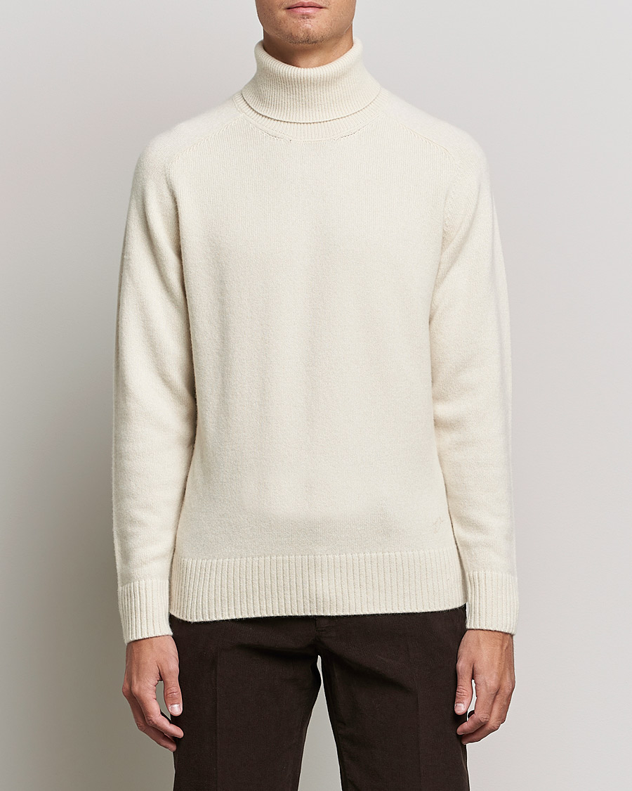 Herr | Tröjor | Valstar | Cariaggi Cashmere Rollneck Natural