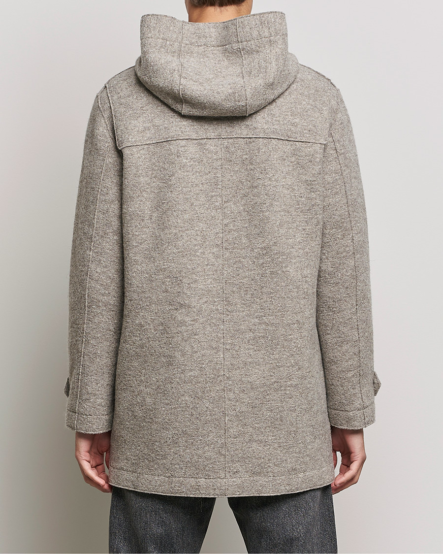 Herr | Jackor | Harris Wharf London | Boiled Wool Duffle Coat Natural Casha