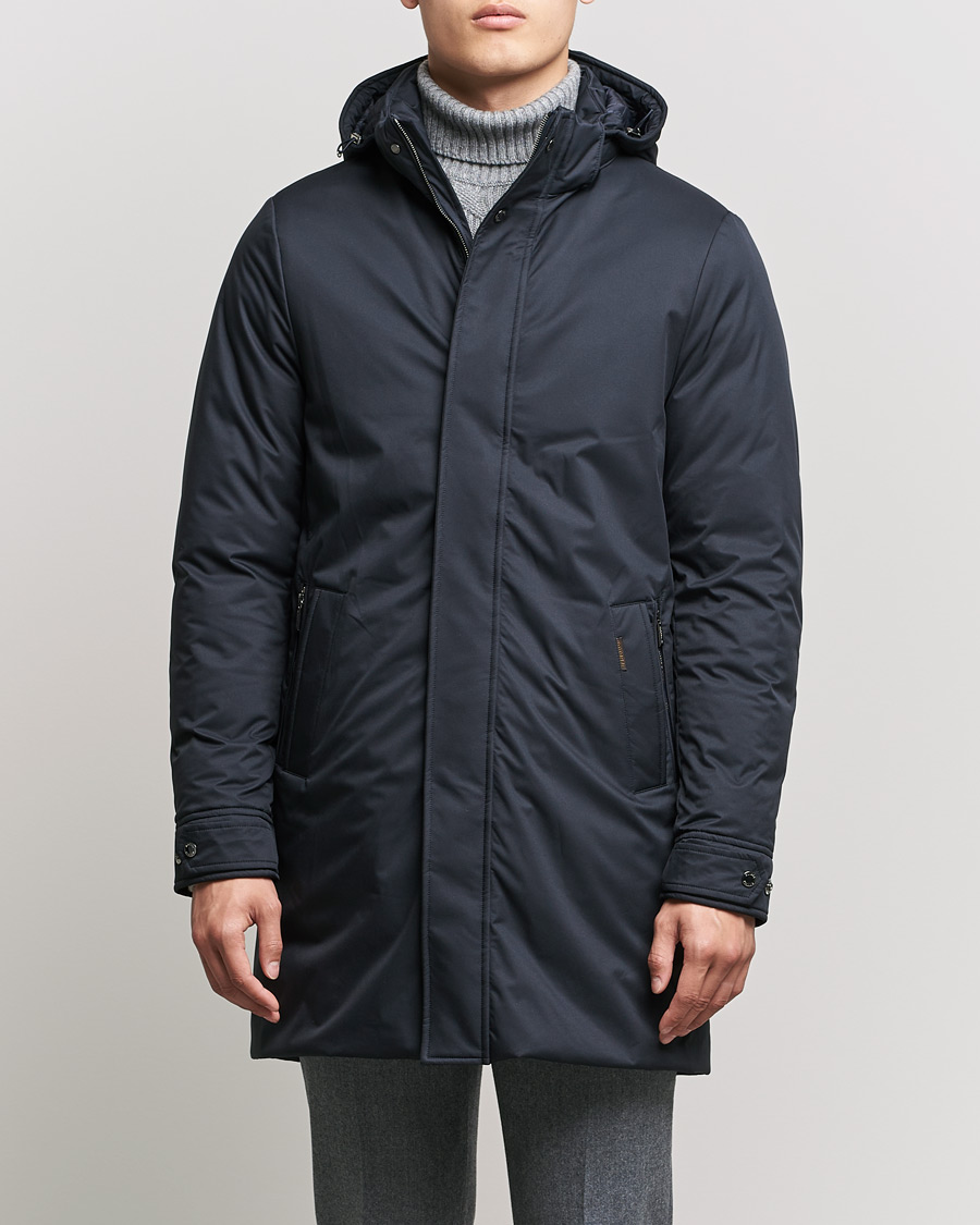 Herr | Jackor | MooRER | Vermont Waterproof Padded Parka Navy