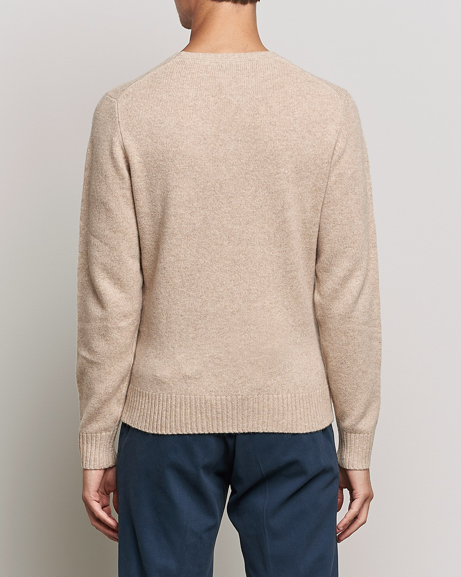 Herr | Tröjor | Stenströms | Yak/Merino Crew Neck Beige