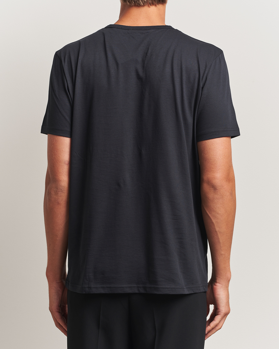 Herr | T-Shirts | Stenströms | Solid Cotton T-Shirt Black