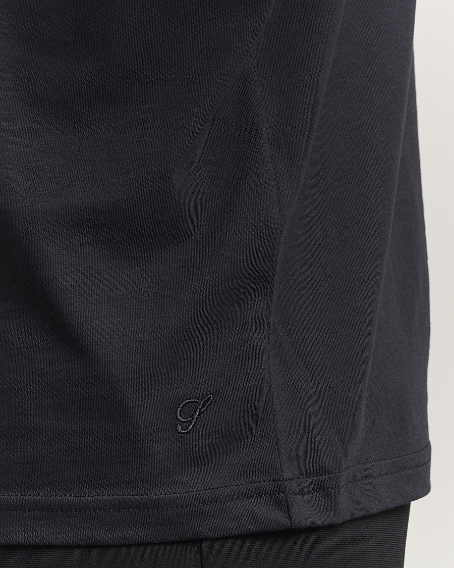 Herr | T-Shirts | Stenströms | Solid Cotton T-Shirt Black